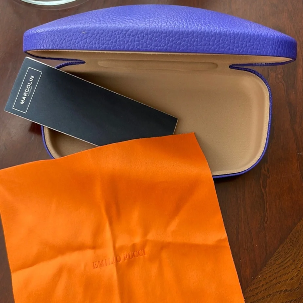 Emilio Pucci purple glass case - Picture 1 of 3